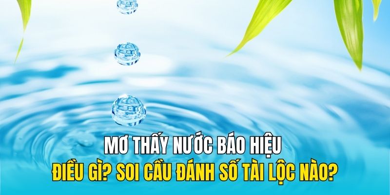 mơ thấy nước